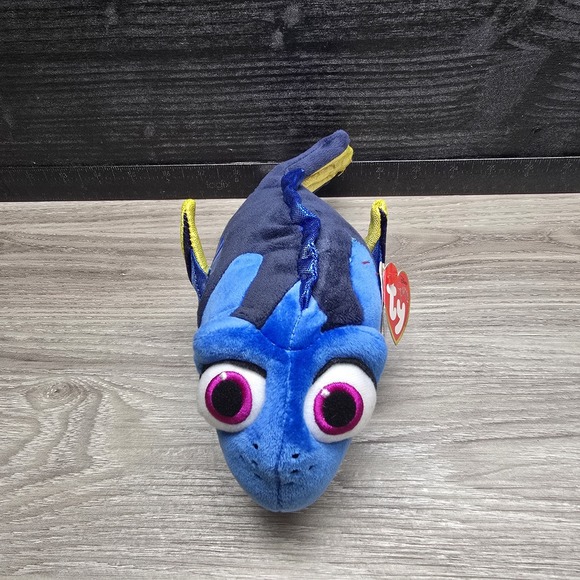TY Sparkle Disney Finding Dory Blue Beanie Plush 9" Stuffed Animal Nemo 2016 - Picture 4 of 8